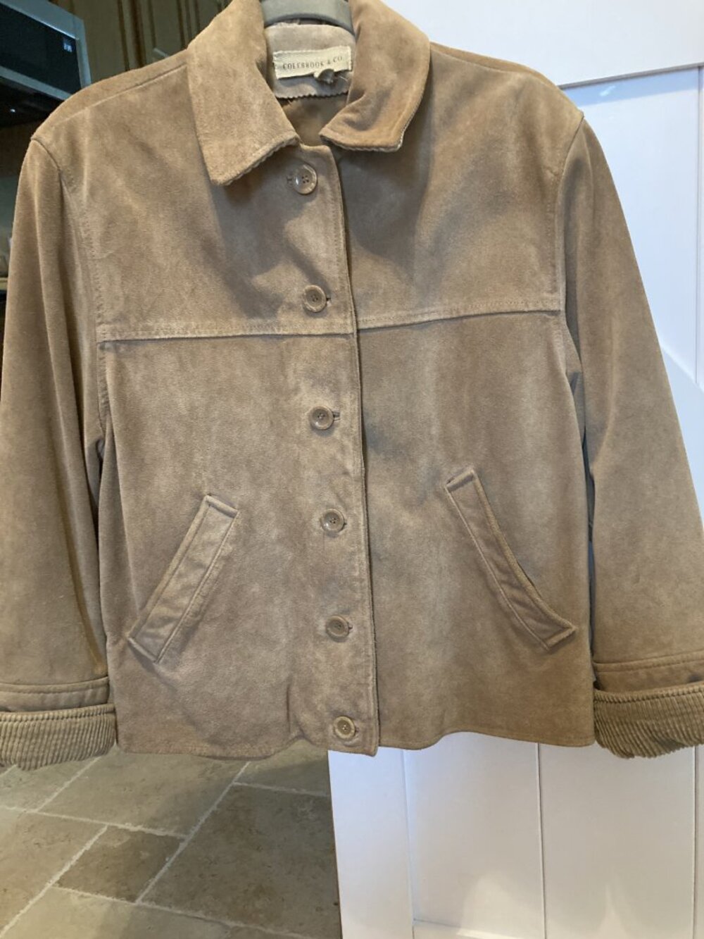Colebrook & Company Tan Leather & Suede Jacket – Size Small
